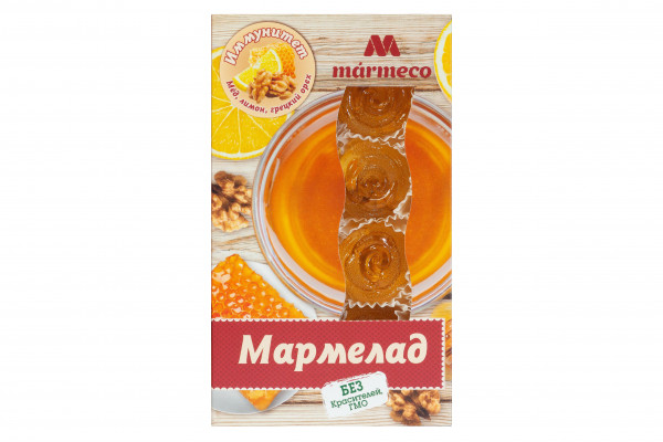 №2 Мармелад "Иммунитет"  Мёд, лимон, грецкий орех, 180г  в Рузаевке